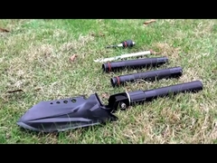 Folding Multifunction Camping Shovel 8in Aluminum Straight Handle