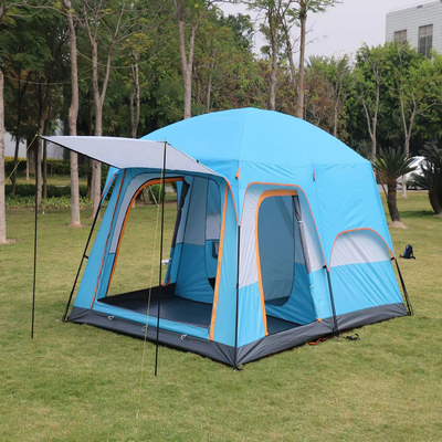 430*305*210cm 3部屋の屋外スポーツのテント210D 8人家族のテント