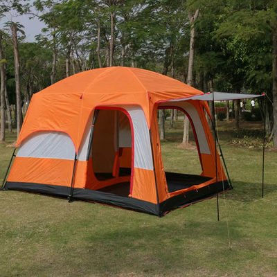 210D二重層防水キャンプ家族のテント3000mm Puのコーティングのテント