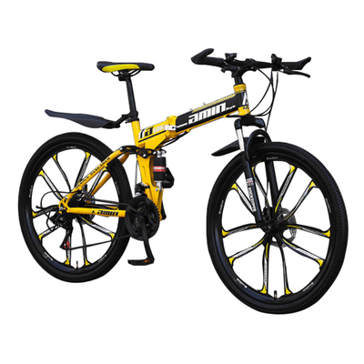 OEMの折り畳み式のマウンテン バイク26インチ、120kg高炭素の鋼鉄山の自転車