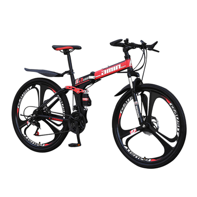 OEMの折り畳み式のマウンテン バイク26インチ、120kg高炭素の鋼鉄山の自転車
