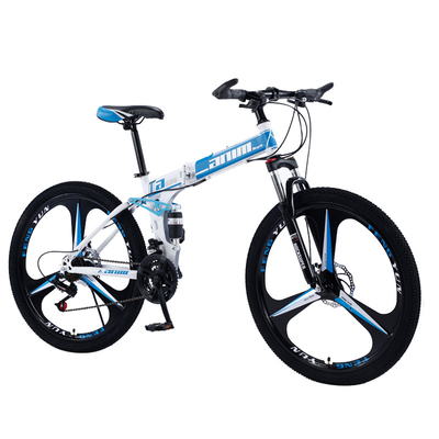 人の女性の折り畳み式道を離れたアルミニウム マウンテン バイクMTB
