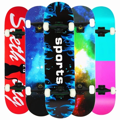 炭素鋼軸受けLongboardのスケートボードの車輪は熱伝達の印刷を